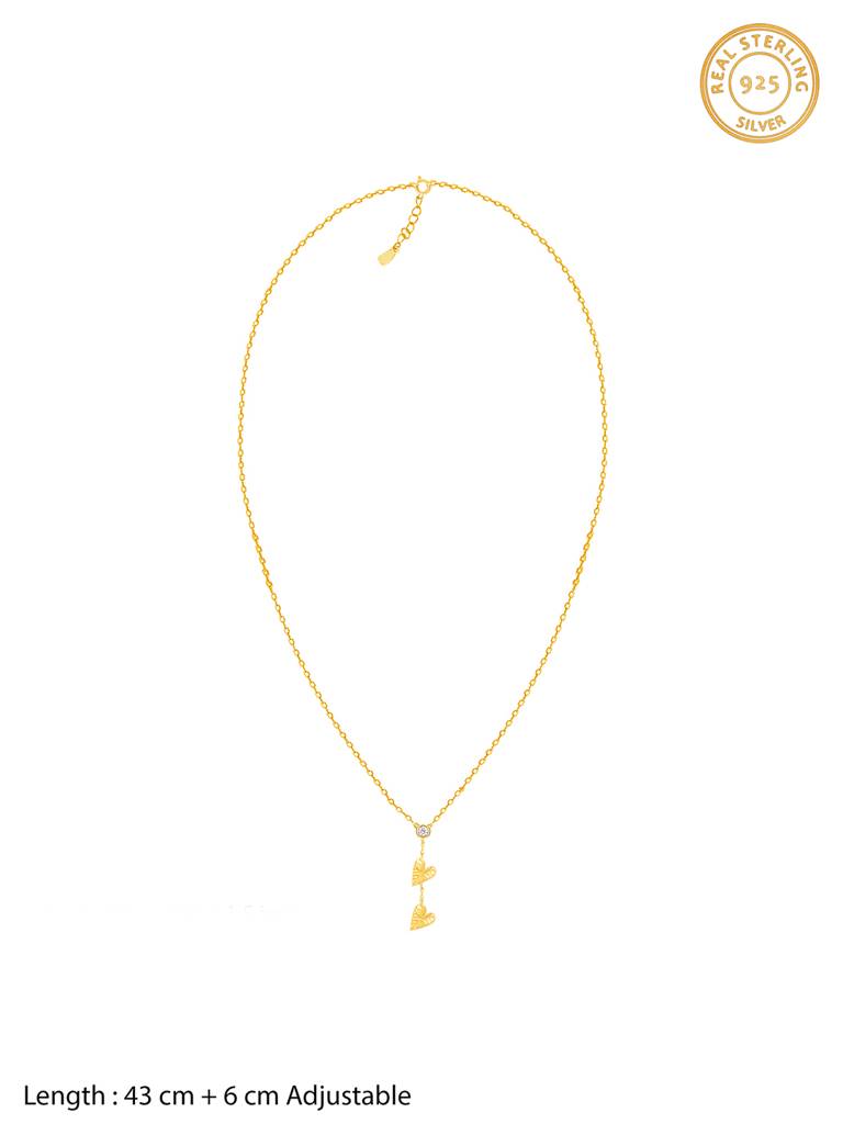 GIVA 925 Sterling Silver Golden Love In Nature Necklace