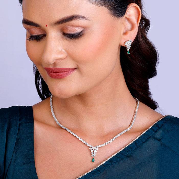 Giva 925 Sterling Silver Party Wear Set| Gifts For Women And Girls | With Certificate Of A : PD01745ER01850