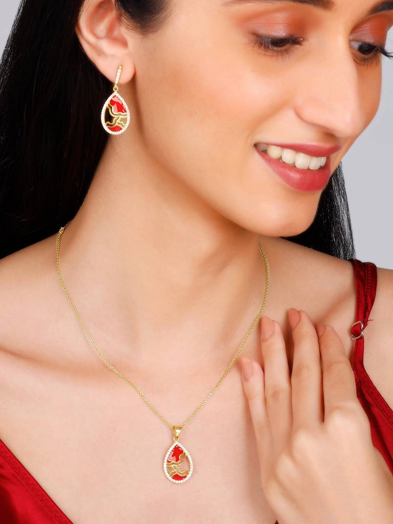 GIVA 925 Sterling Silver Golden Royal Heritage Set