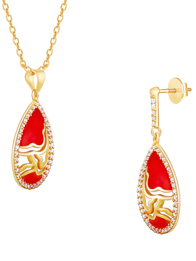 GIVA 925 Sterling Silver Golden Royal Heritage Set
