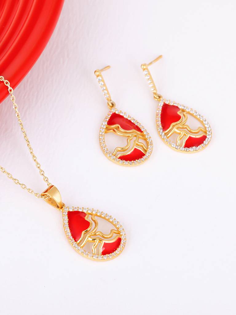 GIVA 925 Sterling Silver Golden Royal Heritage Set
