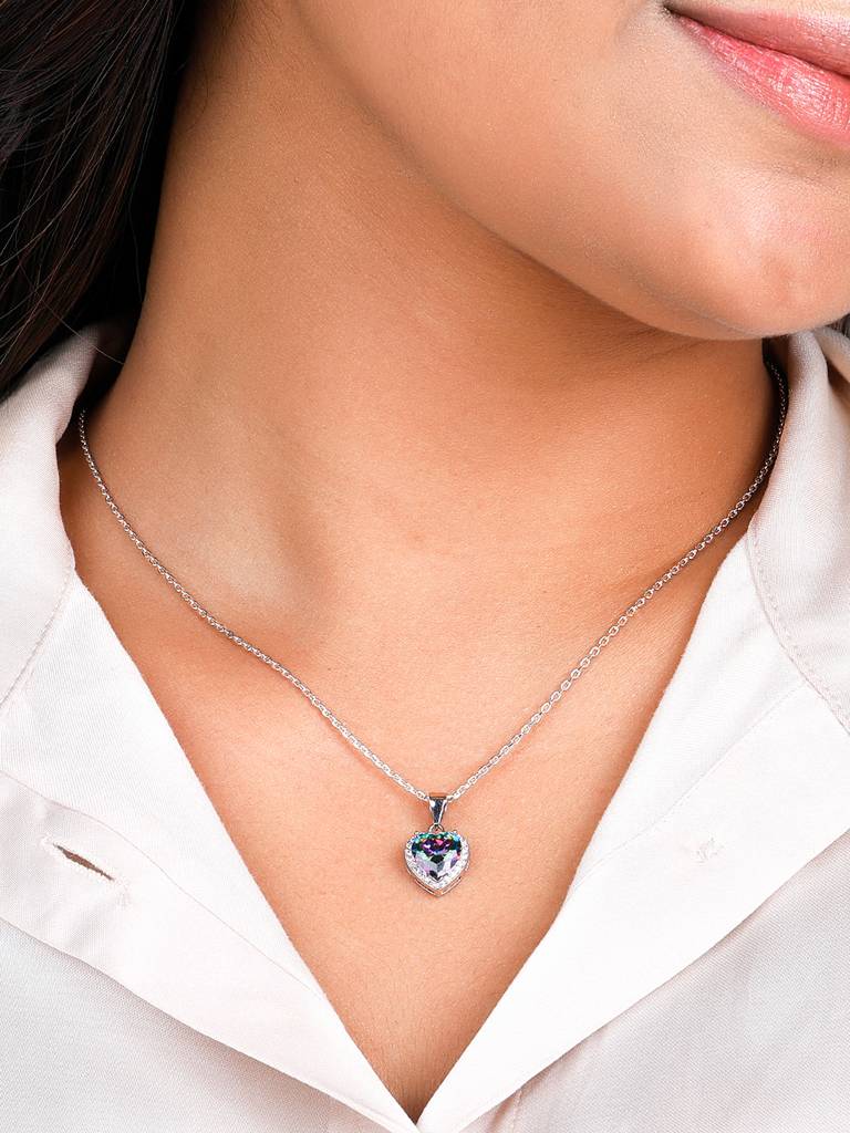 Giva 925 Sterling Silver My True Feelings Pendant With Link Chain