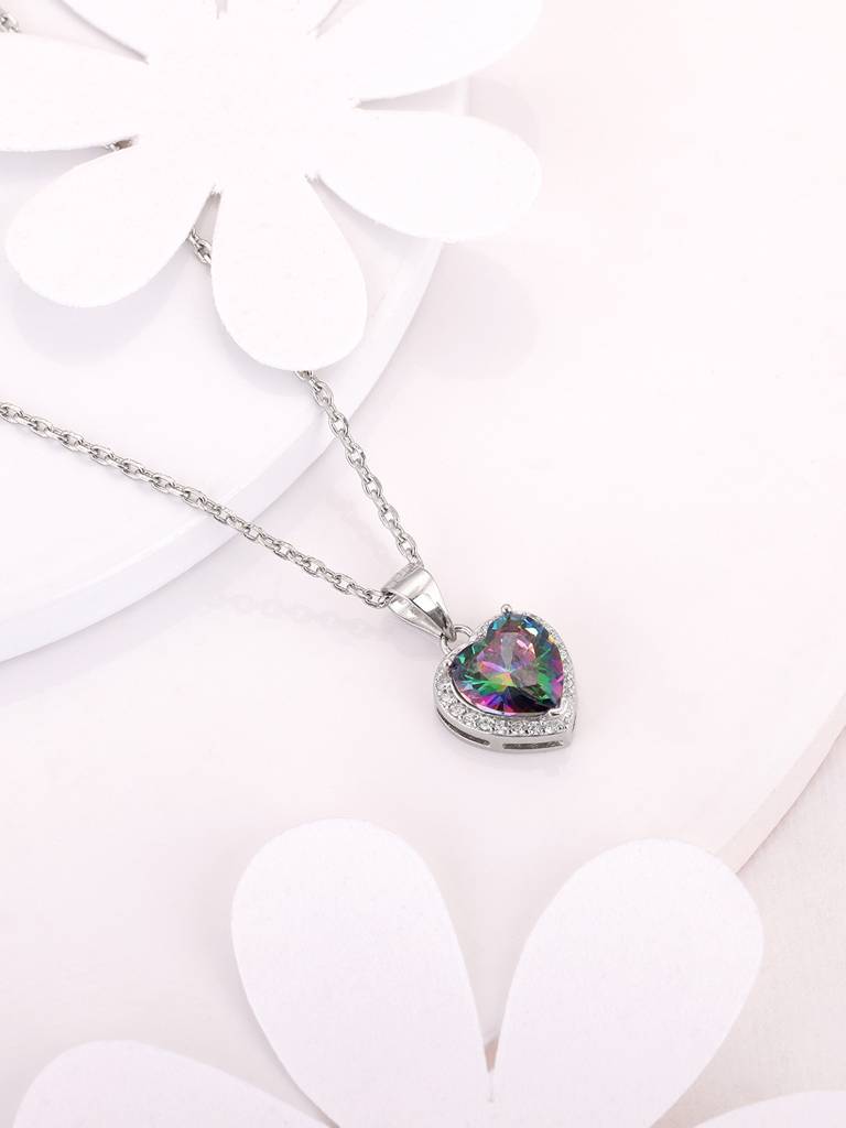 Giva 925 Sterling Silver My True Feelings Pendant With Link Chain