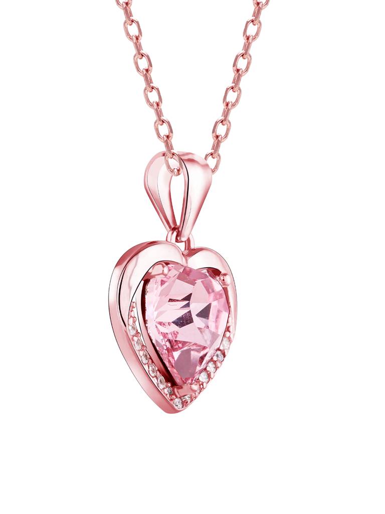 Giva 925 Silver Rose Gold Dreamy Heart Pendant : PD01796