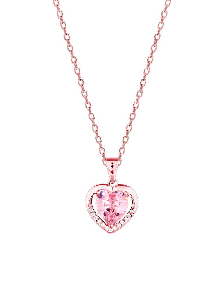 Giva 925 Silver Rose Gold Dreamy Heart Pendant : PD01796