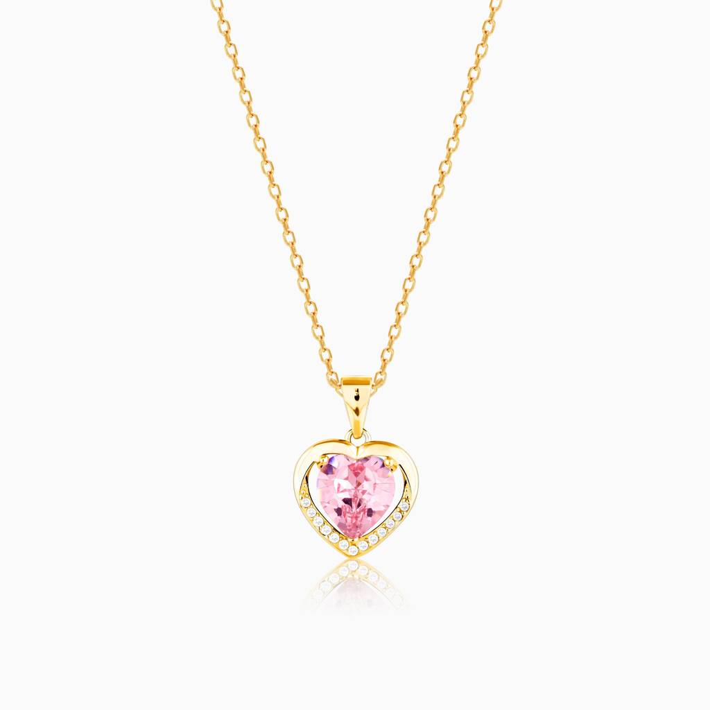 Giva 925 Sterling Silver Golden Dreamy Heart Pendant | Pendant To Gift Women & Girls | Wit : PD01797