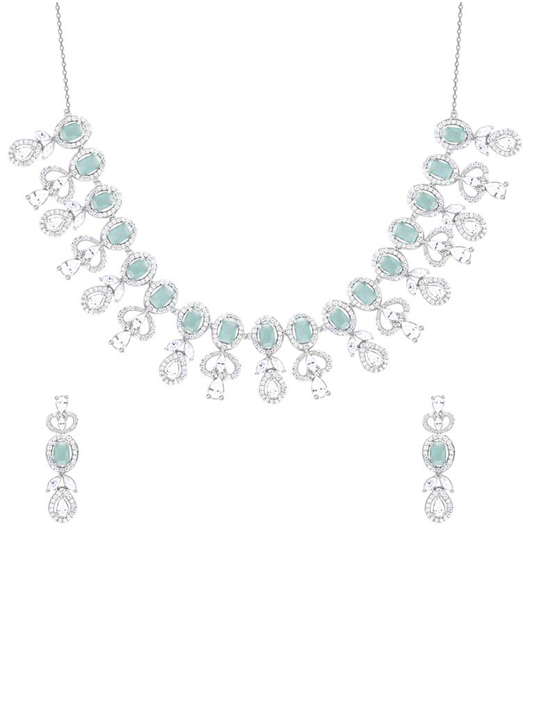 GIVA 925 Sterling Silver Green Imperial Set