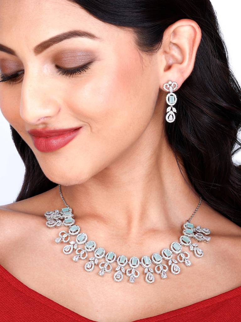 GIVA 925 Sterling Silver Green Imperial Set