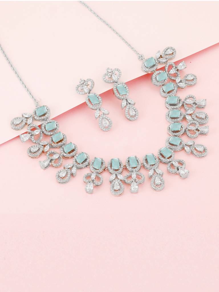 GIVA 925 Sterling Silver Green Imperial Set