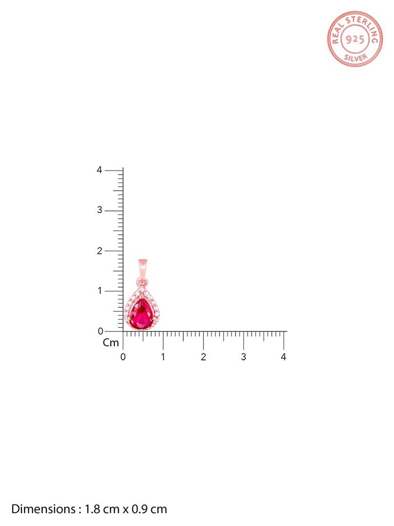 Giva 925 Sterling Silver Rose Gold Be Bold And Beautiful Pendant With Link Chain