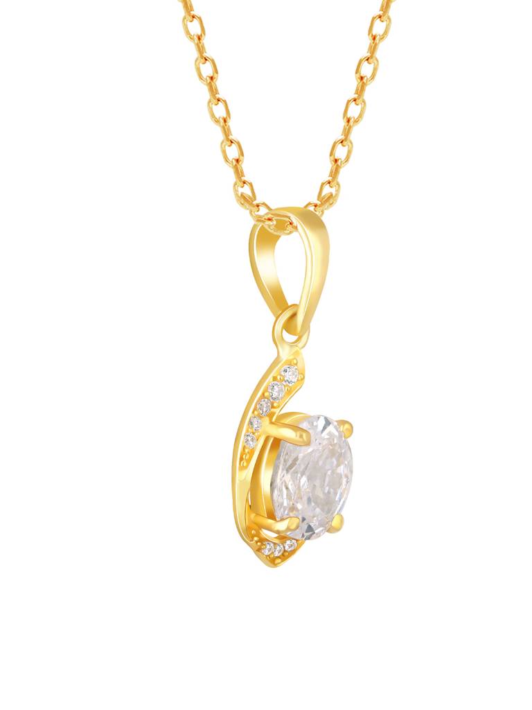 Giva 925 Sterling Silver Golden Dream Pendant With Link Chain