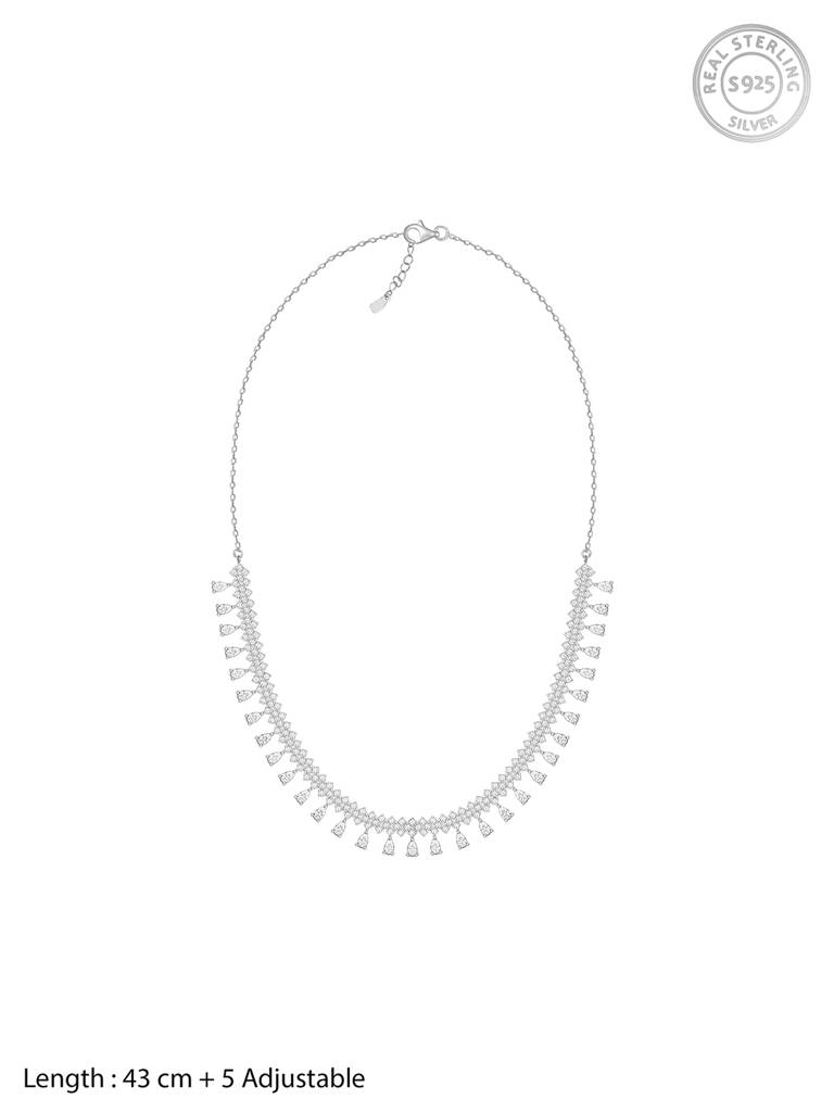 Giva 925 Sterling Silver Sparkling Star Necklace