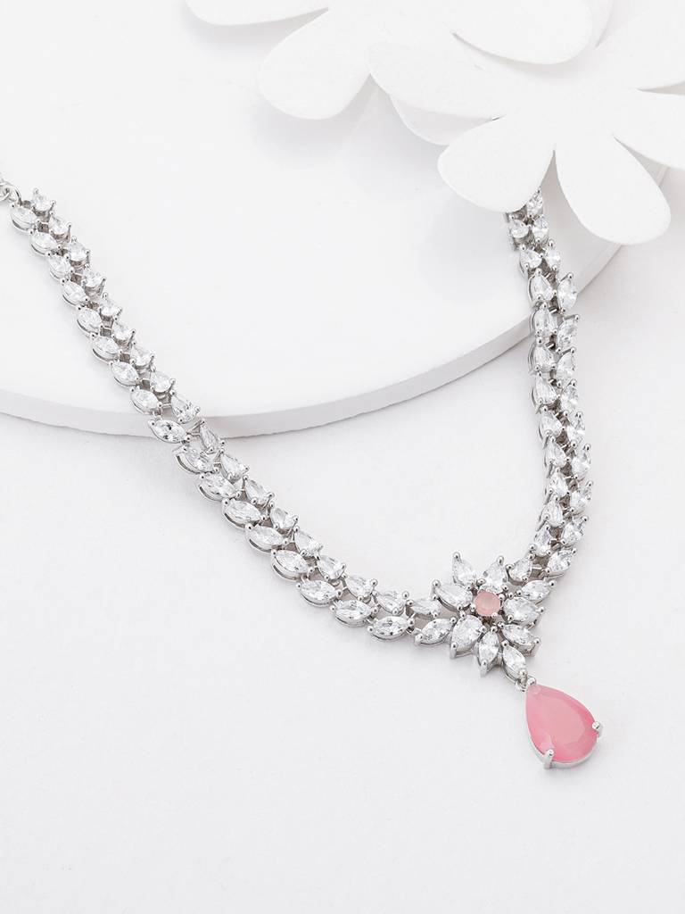 Giva 925 Sterling Silver Garland Of Flowers Necklace