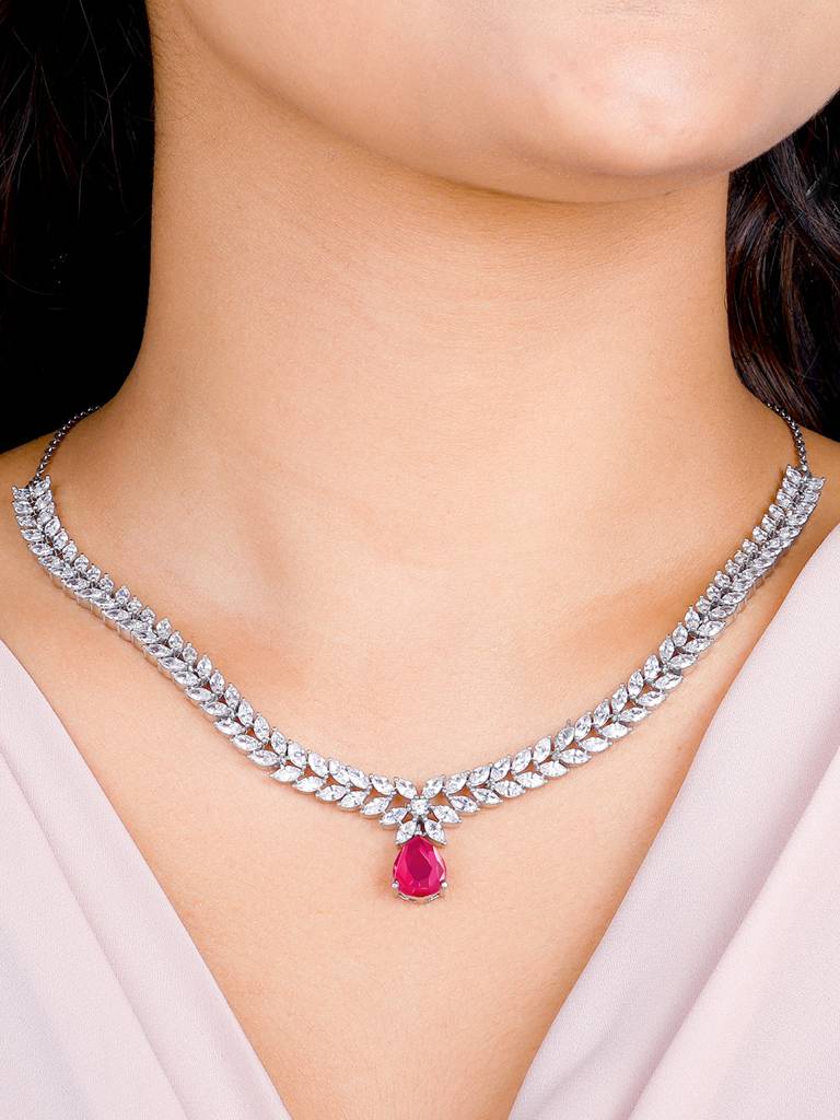 Giva 925 Sterling Silver Mid Spring Magnolia Necklace