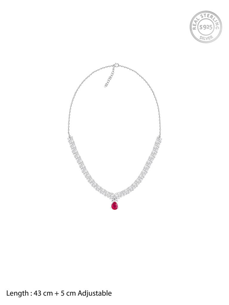 Giva 925 Sterling Silver Mid Spring Magnolia Necklace