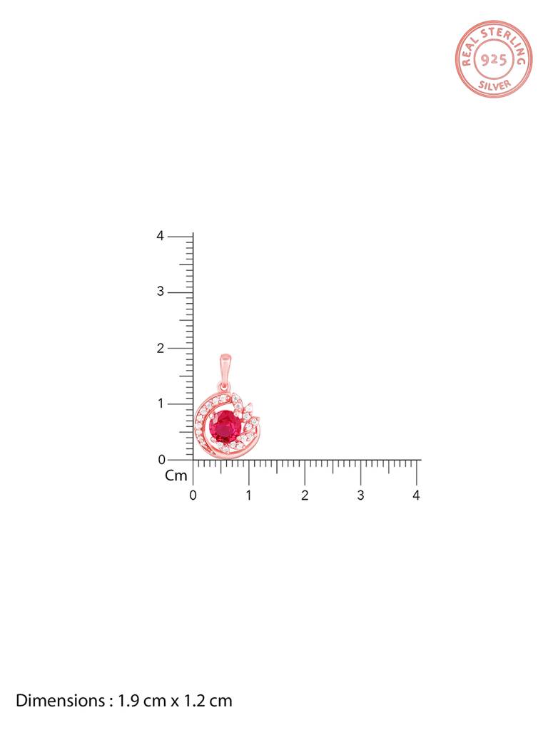 Giva 925 Sterling Silver Rose Gold Full Of Love Pendant With Link Chain