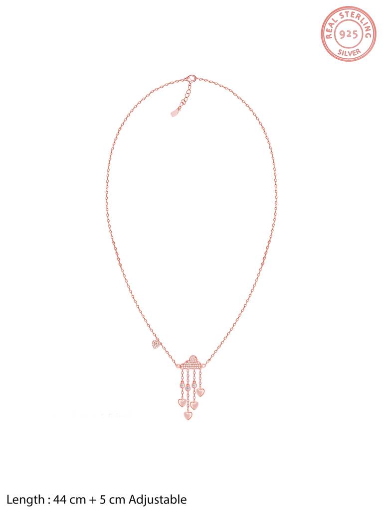 GIVA 925 Sterling Silver Rose Gold Cloud of Love Set