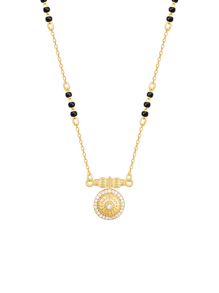 Giva 925 Sterling Silver Golden Auspicious Mangalsutra