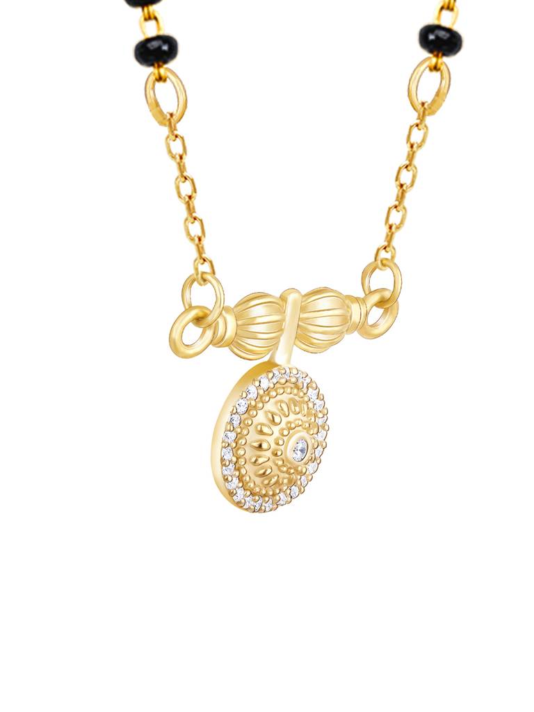 Giva 925 Sterling Silver Golden Auspicious Mangalsutra