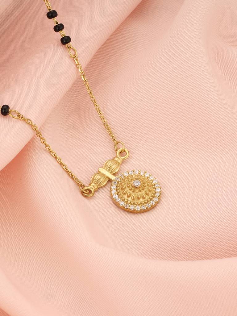 Giva 925 Sterling Silver Golden Auspicious Mangalsutra