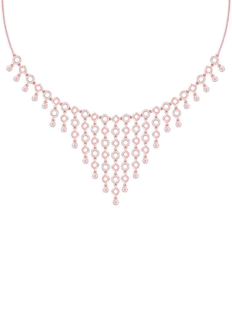 Giva 925 Sterling Silver Anushka Sharma Rose Gold Queen Of Dreams Necklace