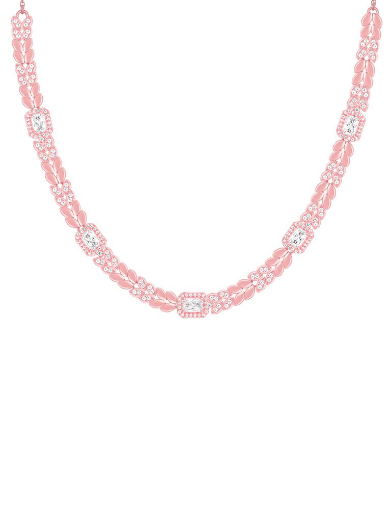 Giva 925 Sterling Silver Anushka Sharma Rose Gold Braided Necklace