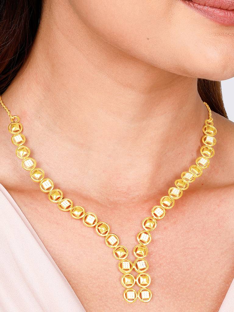 Giva 925 Sterling Silver Anushka Sharma Golden Rhythm Of The Night Necklace