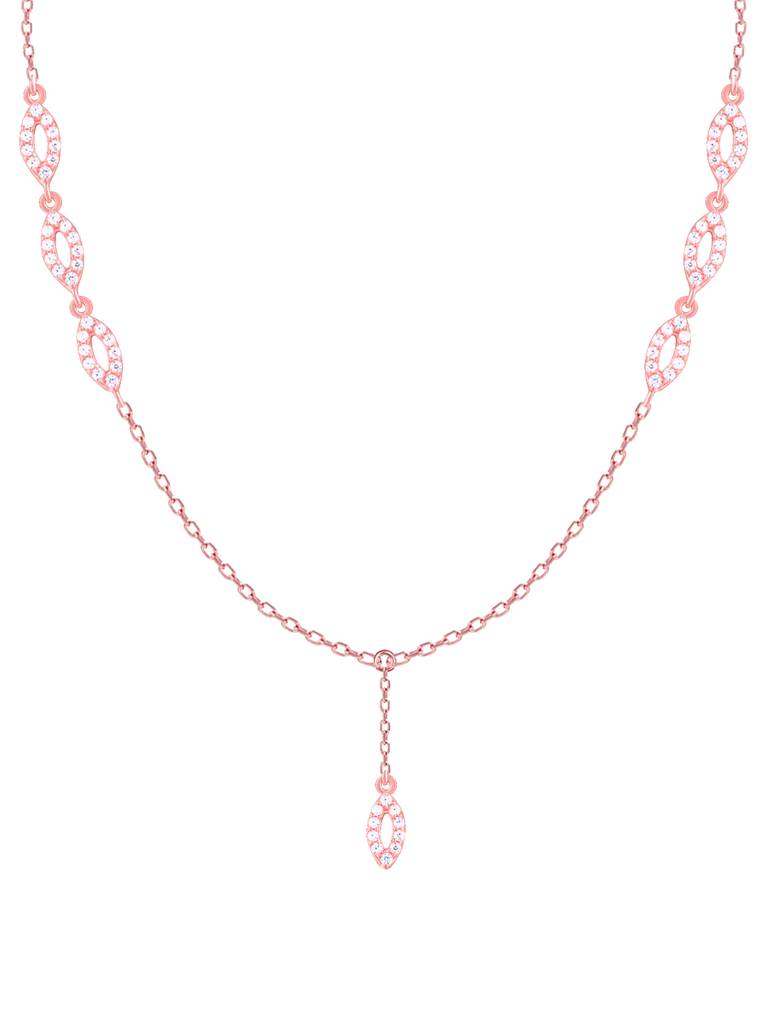 Giva 925 Sterling Silver Rose Gold Ravishing Grace Necklace