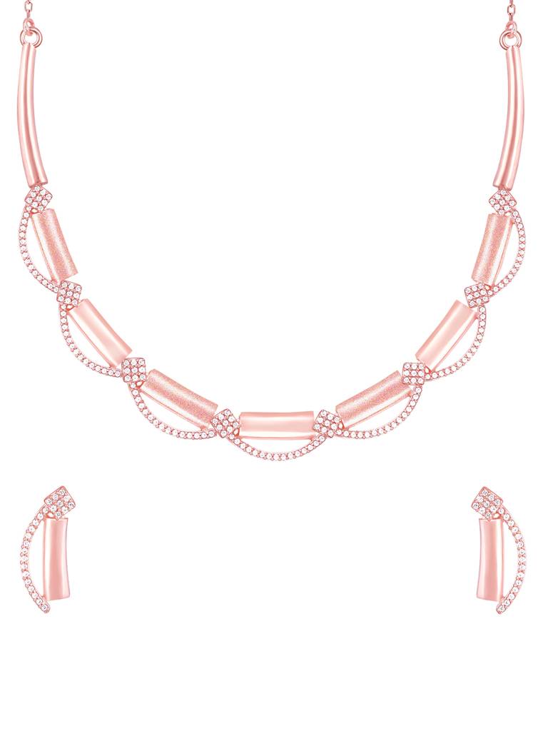 Giva 925 Sterling Silver Rose Gold Hope And Happiness Set