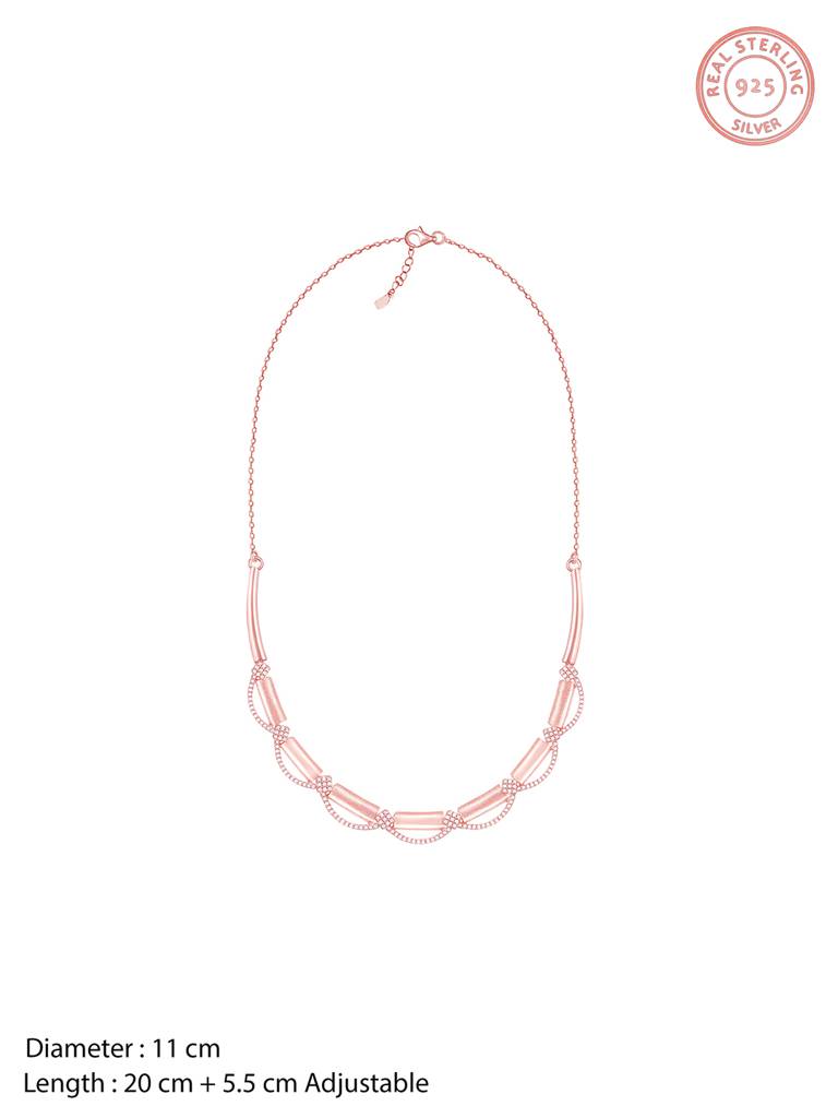 Giva 925 Sterling Silver Rose Gold Hope And Happiness Set
