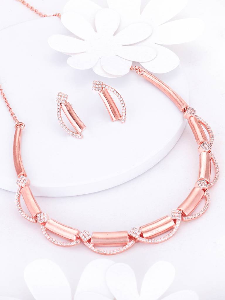 Giva 925 Sterling Silver Rose Gold Hope And Happiness Set