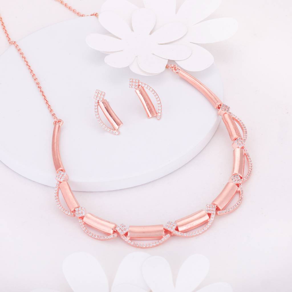 Giva 925 Sterling Silver Rose Gold Hope And Happiness Set