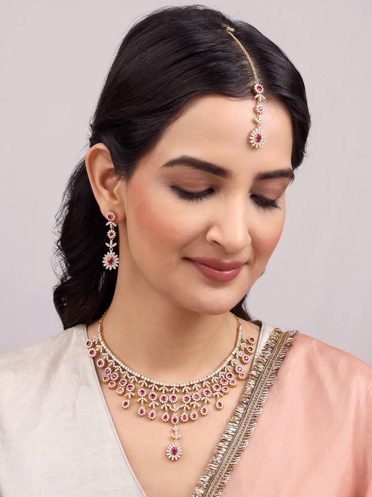 Giva 925 Sterling Silver Anushka Sharma Golden Empress Bridal Set Of Three