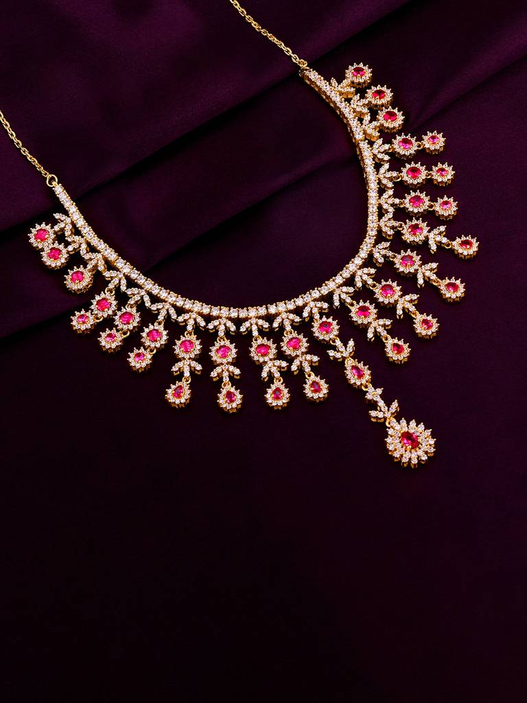 Giva 925 Sterling Silver Anushka Sharma Golden Imperial Bridal Necklace