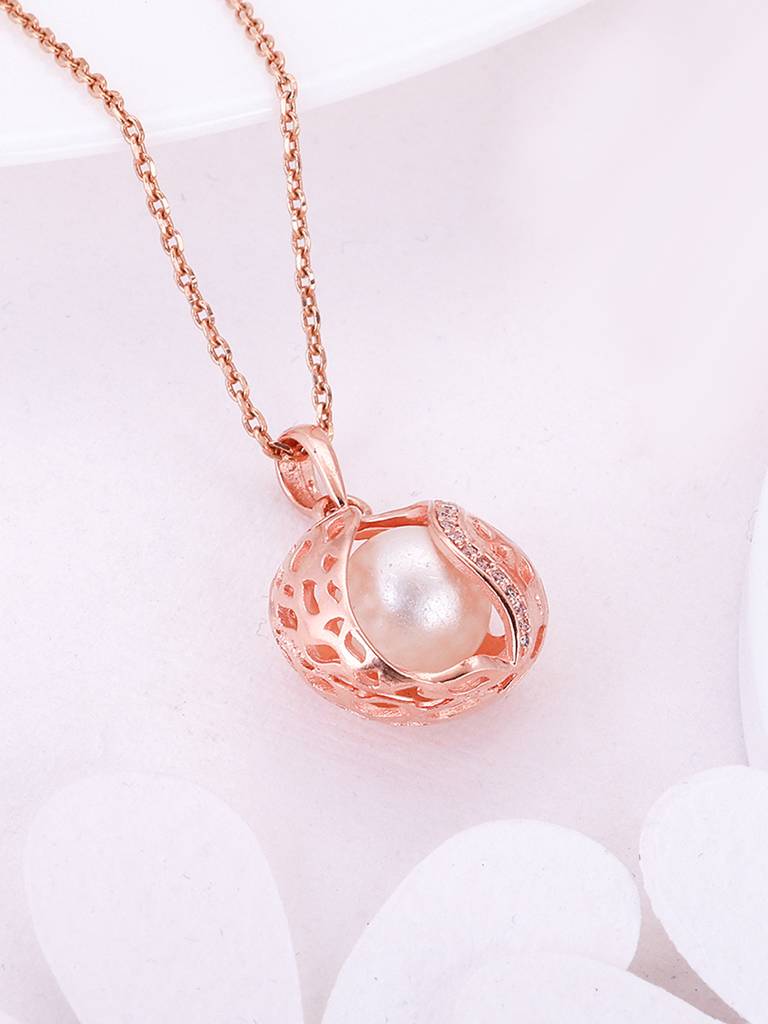 Giva 925 Sterling Silver Rose Gold My Precious Child Pendant With Link Chain