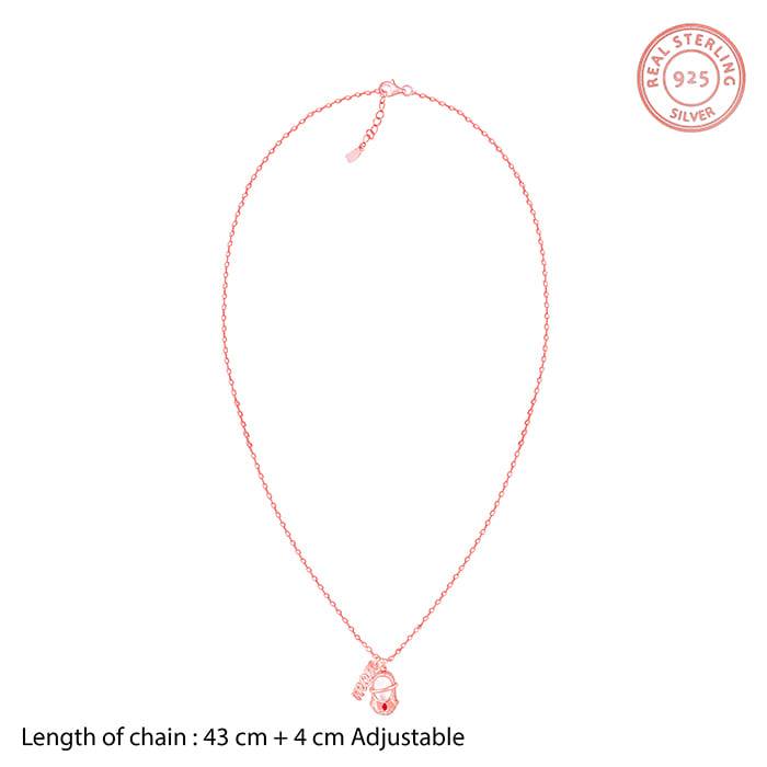 Giva 925 Silver Rose Gold On Mom'S Path Pendant With Link Chain : PD01914