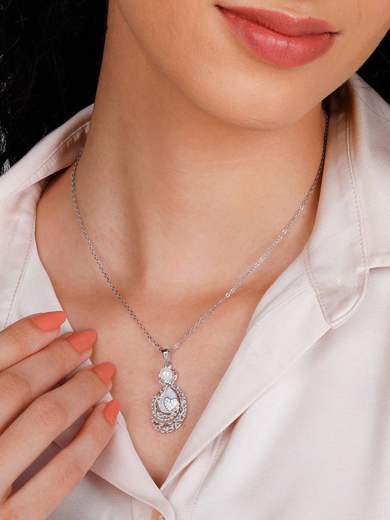 Giva 925 Sterling Silver Pure Affection Pendant With Link Chain