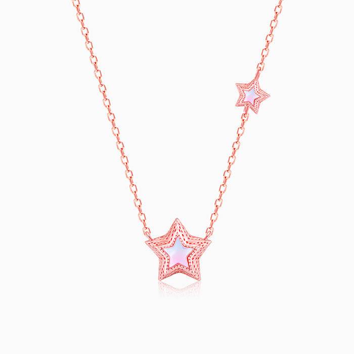 Giva 925 Sterling Silver Rose Gold Shooting Star Necklace| Pendant To Gift Women & Girls | : PD01921