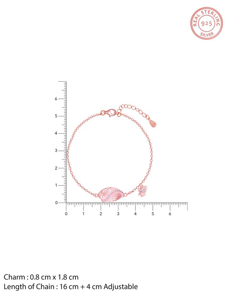 Giva 925 Sterling Silver Rose Gold Winged Beauty Set Of Three