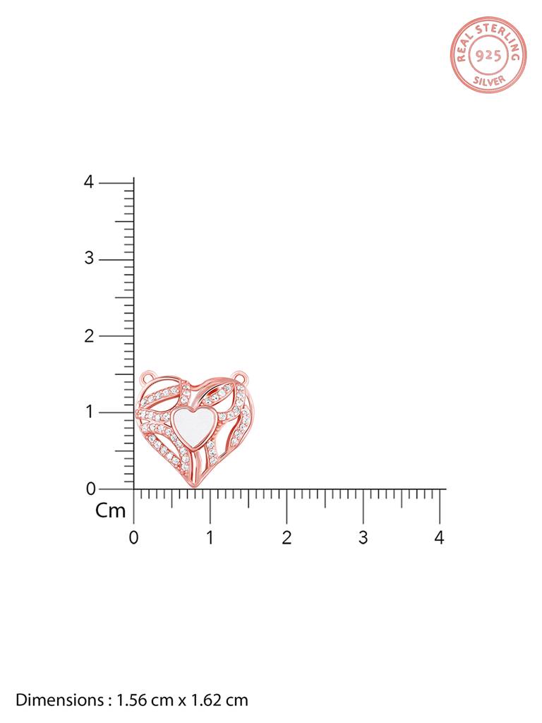 Giva 925 Sterling Silver Rose Gold Tender Heartbeat Set