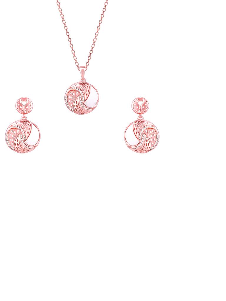 Giva 925 Sterling Silver Rose Gold Graceful Dreams Set