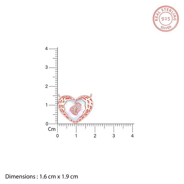 Giva 925 Sterling Silver Rose Gold Adorable Baby Foot Necklace| Pendant To Gift Women & Gi : PD01931