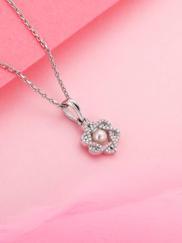 Giva 925 Sterling Silver Raised With Love Pendant With Link Chain