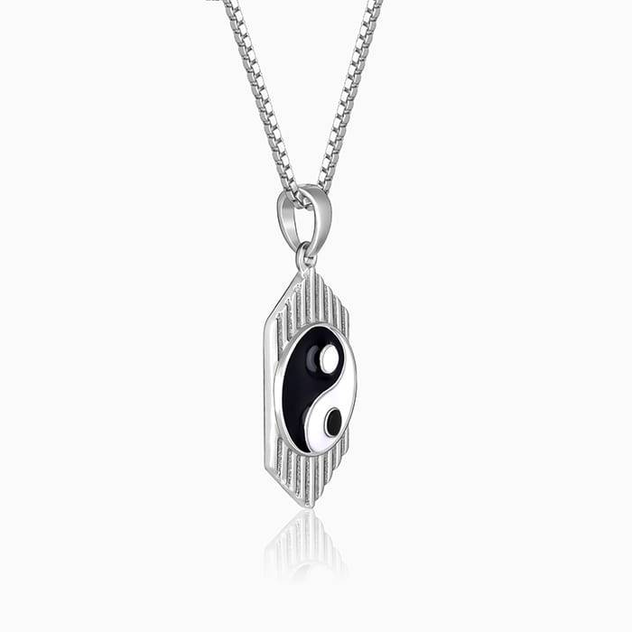 Giva 925 Silver Yin Yang Pendant With Link Chain For Him| Necklace To Gift Men & Boys | Wi : PD01958
