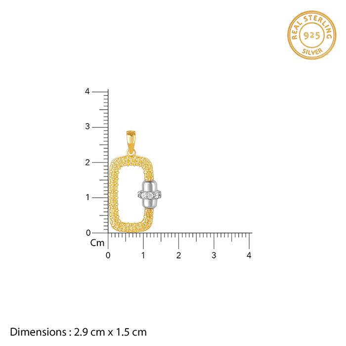 Giva 925 Silver Golden League Pendant With Link Chain For Him| Necklace To Gift Men & Boys : PD01966