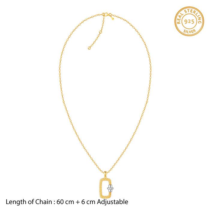 Giva 925 Silver Golden League Pendant With Link Chain For Him| Necklace To Gift Men & Boys : PD01966