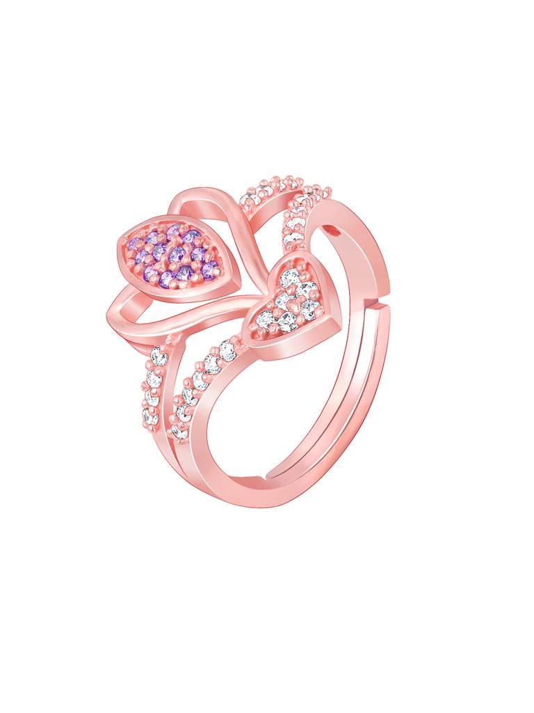 Giva 925 Sterling Silver Rose Gold Crocus Elegance Set Of Three