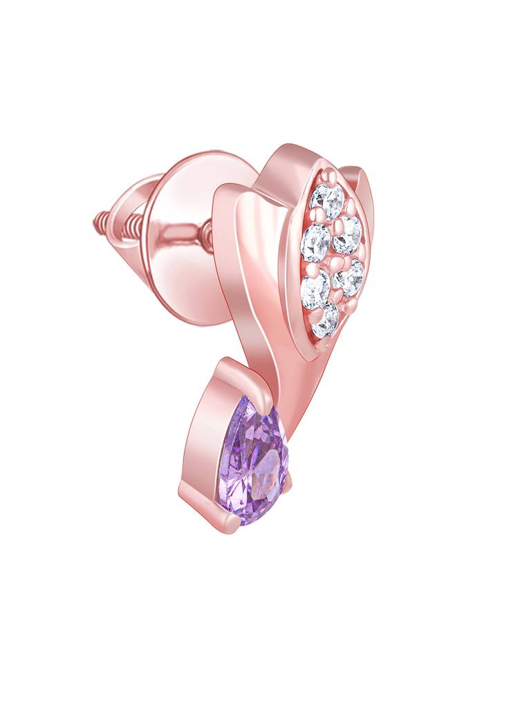 Giva 925 Sterling Silver Rose Gold Crocus Elegance Set Of Three