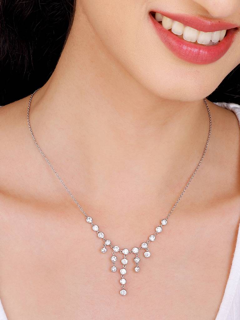 Giva 925 Sterling Silver Radiant Reflections Necklace