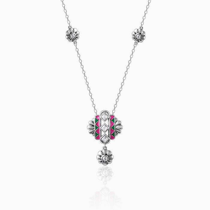 Oxidized Silver Urban Alchemy Necklace : PD01999